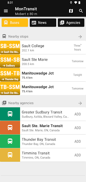 Ontario Northland Bus - MonTr… Screenshot 0