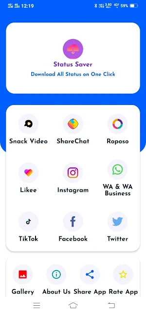 Status Saver - Download All Social Media Status Screenshot 0