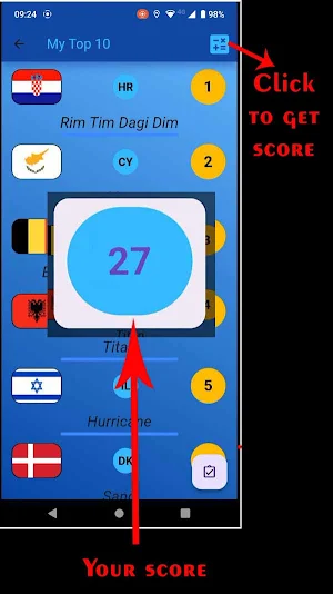 My Winners List Screenshot 2