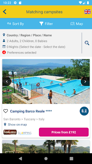 Suncamp Holidays Screenshot 3