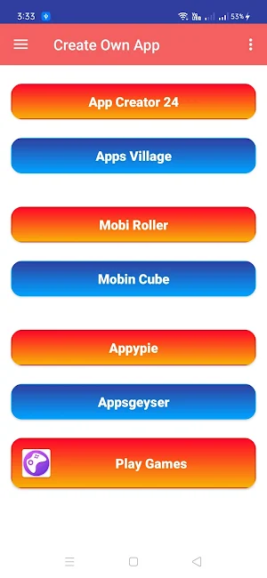Create App Screenshot 0