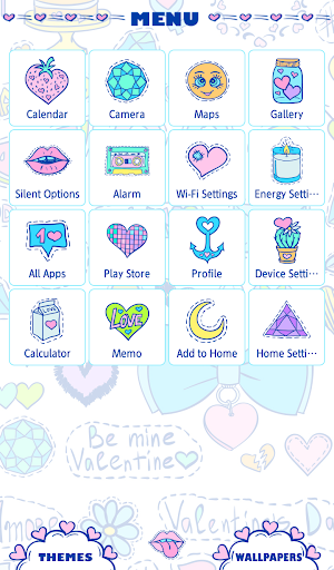 Cute Wallpaper Whimsical Stickers Theme Screenshot 1
