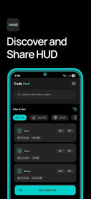 Code Hud – Gaming Community Screenshot 0