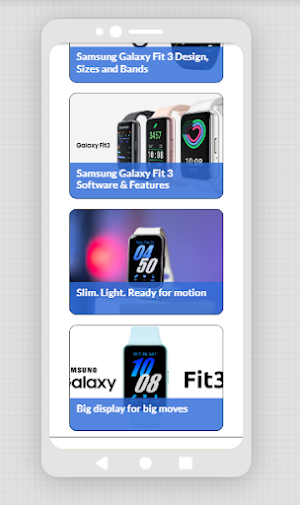 Samsung Galaxy Fit3 App Guide Screenshot 3