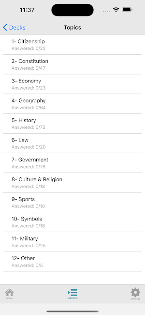 Canada Citizenship Test Q-Bank Screenshot 3