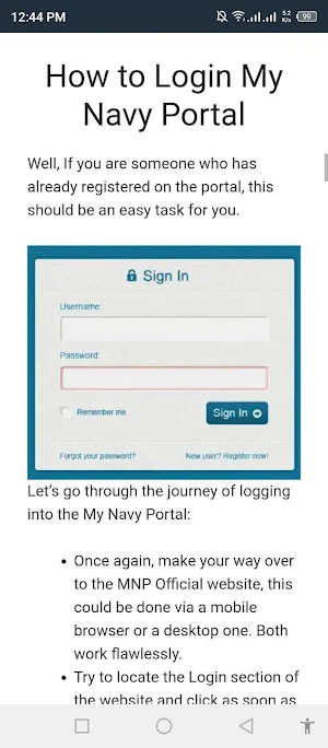 My Navy Portal Screenshot 2