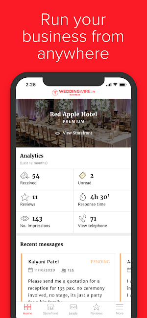 WeddingWire.in for business Screenshot 2