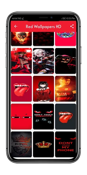 Red Wallpaper HD Screenshot 1