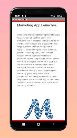 M for Marketing Screenshot 0