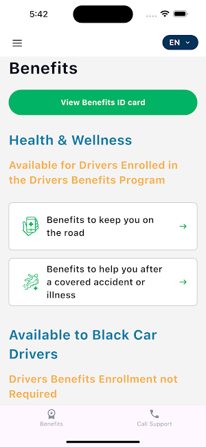 Drivers Benefits Screenshot 1