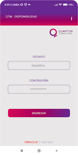 QTM-DISPONIBILIDAD Screenshot 1