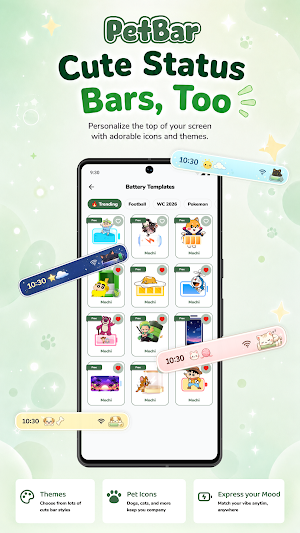PetBar: Shimeji Emoji Battery Screenshot 3