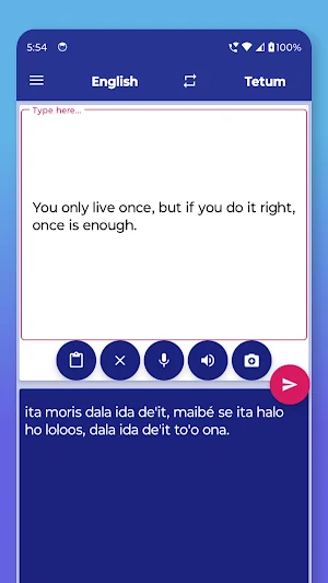 Tetum English Translator Screenshot 2