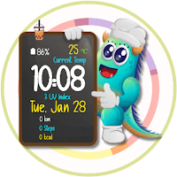 Blue Chef Animated Watch Face