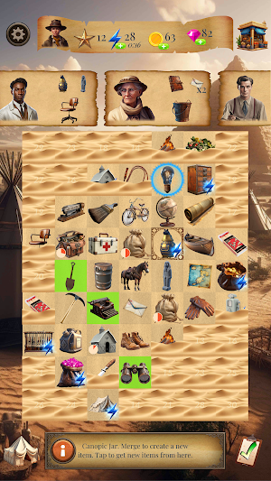Tomb Trek - Match & Merge Screenshot 0
