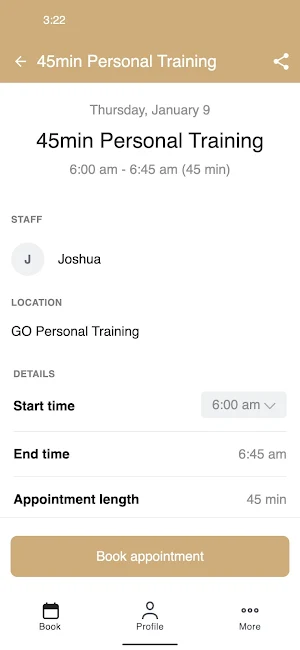 GO Personal Training Screenshot 2