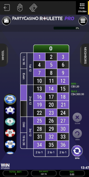 PartyCasino Ontario Screenshot 1