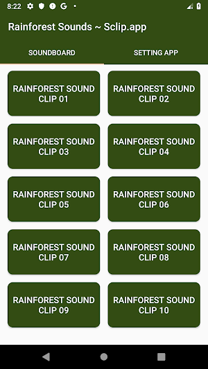 Rainforest Sound Collections ~ Sclip.app Screenshot 0