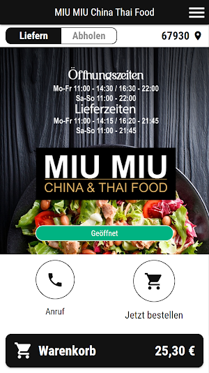 MIU MIU China Thai Food Screenshot 0