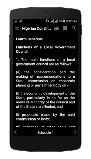 Nigerian Constitution 1999 Screenshot 3