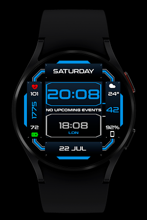 WR 006 Duo Digital Watch Face Screenshot 1