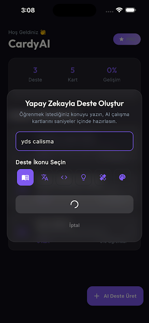 CardyAI: Flashcards Screenshot 0