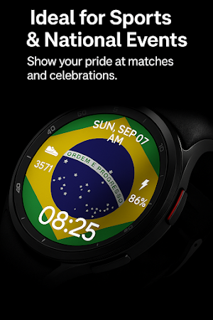 Brazil Independence WatchFace Screenshot 3