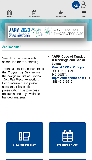 AAPM 2023 Screenshot 1