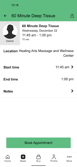Healing Arts Massage&Wellness Screenshot 2