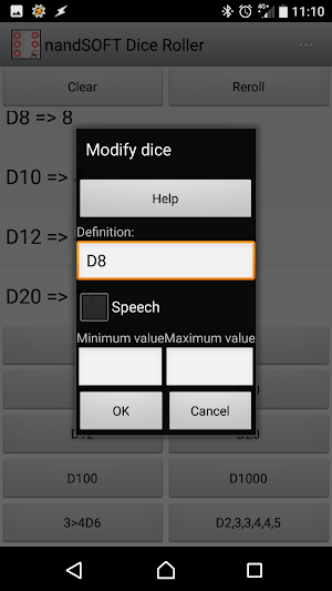 DiceRoller by nandSOFT Screenshot 2