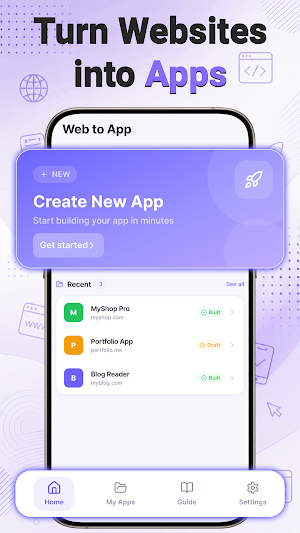 Website to App Builder Screenshot 1