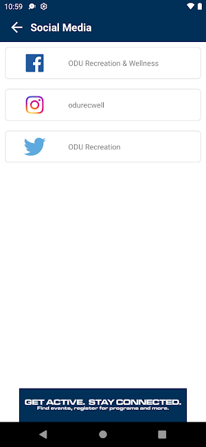ODU Rec Well Screenshot 1