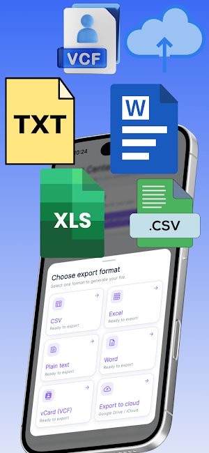 Contact Export & Backup to CSV Screenshot 1