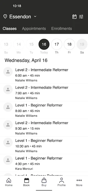 RISE Pilates 2.0 Screenshot 1