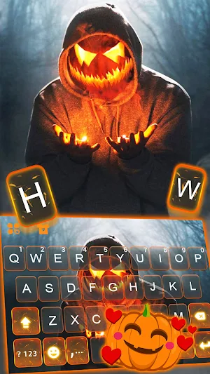 Halloween Maskman Keyboard Background Screenshot 1