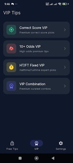 Football predictions pro tips Screenshot 0