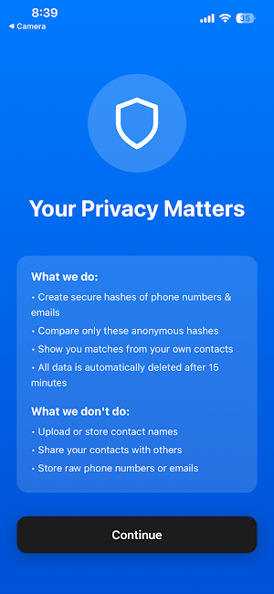 Contacts in Common Screenshot 1