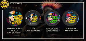 [69D] Punks not dead watchface Screenshot 1