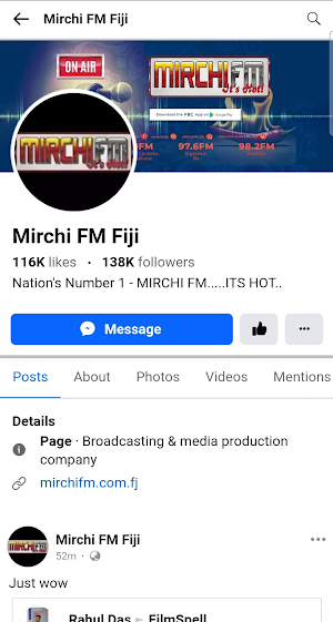 Mirchi Fm Fiji Screenshot 2