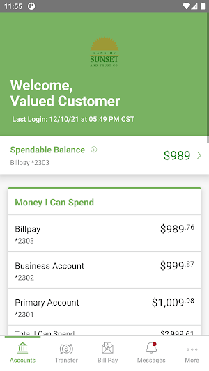 Bank of Sunset Mobile Screenshot 2