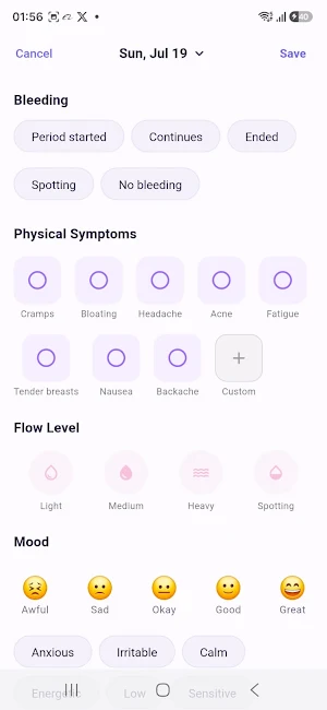 CycleCare: Period Tracker Screenshot 1