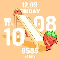 Slide Strawberry Watch face