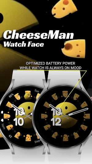 CheeseMan - Watch Face Screenshot 2