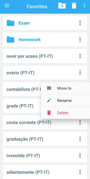 Italian-Portuguese Dictionary Screenshot 3