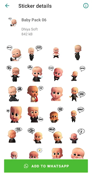 Cute Baby Stickers Screenshot 3