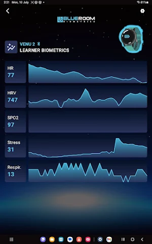 BlueRoom Biometrics Screenshot 2