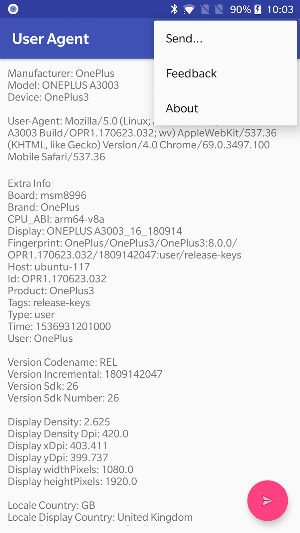 User Agent Screenshot 1