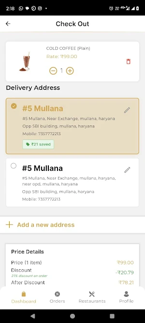 MM Continental FoodDeliveryApp Screenshot 3