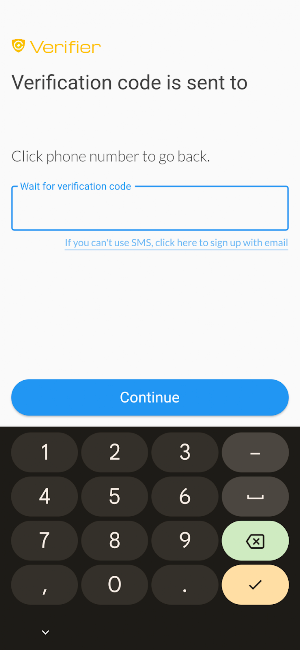 CHeKT Verifier Screenshot 1