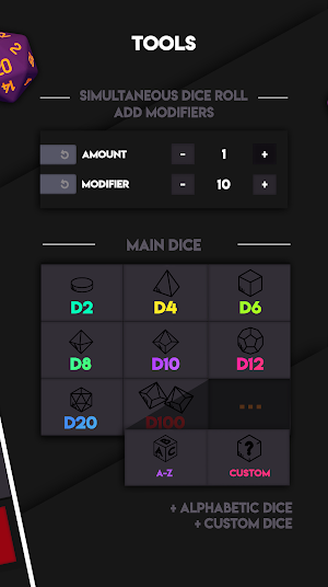 Rolld - Dice Roller Screenshot 1